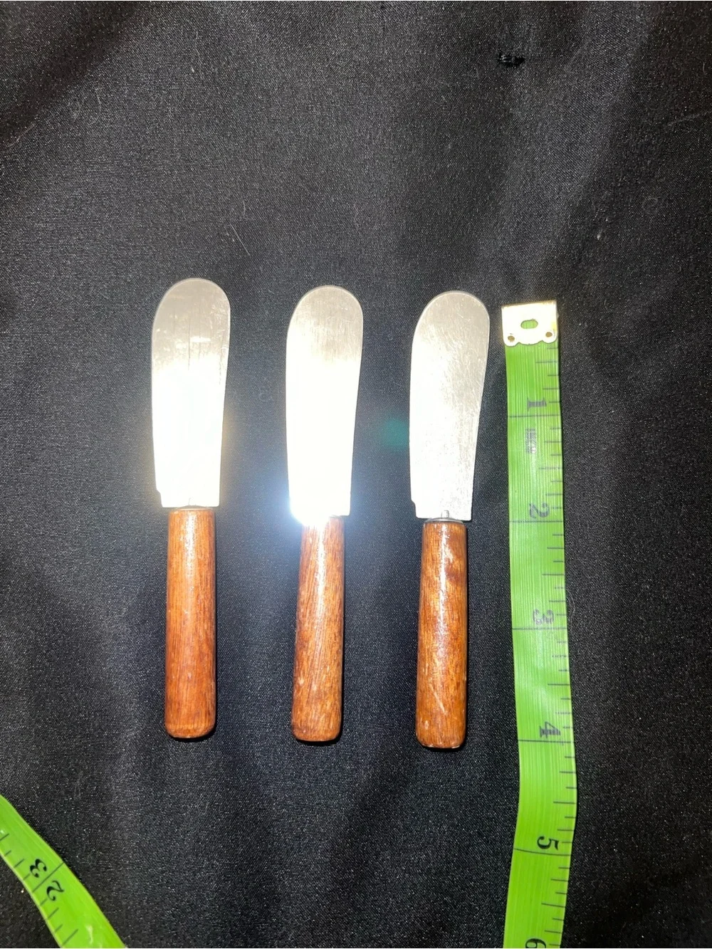 Vintage Wooden Handle Cheese Knife Bundle